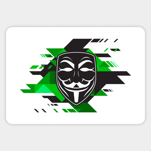 Anonymous (bugged version) Sticker by Wolfano